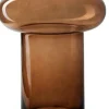 Jodeco Vase mit Fuß Charles braun D 20 H 30 cm