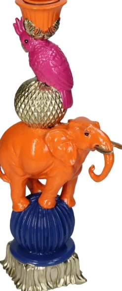 Kandelaar Farbexplosion orange / blau / rosa 12 x 8 x 26 cm