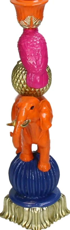 Kandelaar Farbexplosion orange / blau / rosa 12 x 8 x 26 cm