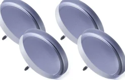 Kerzenhalter Teller mit Dorn D 8 cm silber 4 St.