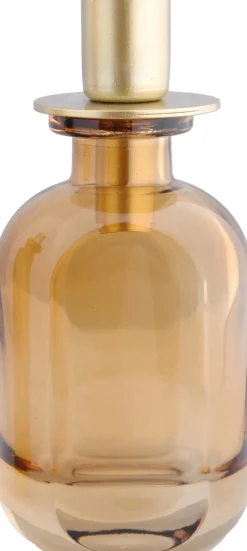 Kerzenständer Langford braun rund 7 x 7 x 15 cm