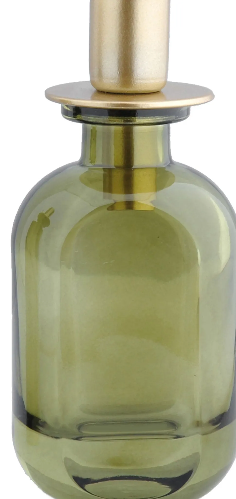 Kerzenständer Langford grün rund 7 x 7 x 15 cm