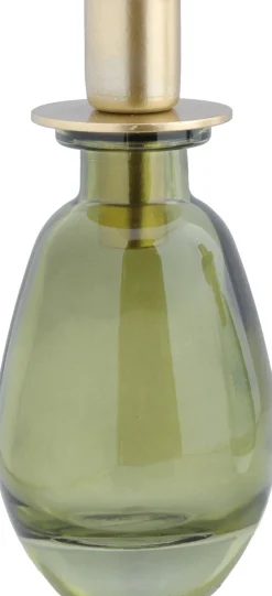 Kerzenständer Langford grün oval 7 x 7 x 15 cm