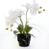 Künstliche Orchidee (Phalaenopsis) im Topf D 43 cm weiß