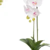 Künstliche Orchidee (Phalaenopsis) im Topf D 40 H 70 cm weiß / rosa