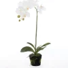 Kunstpflanze Orchidee (Phalaenopsis) im Topf weiß D 30 cm H 60 cm