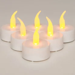 LED Teelichter mit Timer D 4 cm weiß 6 St.