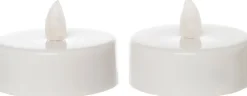LED Teelichter mit Timer D 7 cm weiß 2 St.