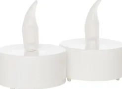 LED Teelichter mit Timer D 4 cm weiß 2 St.