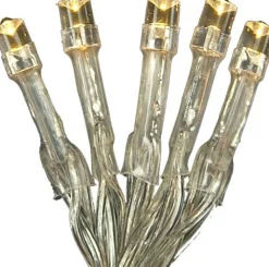 LED-Lichterkette Batterie transparent 2m warmweiß