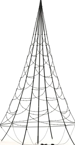 Lichterbaum H 300 cm mit LED-Beleuchtung warmweiß