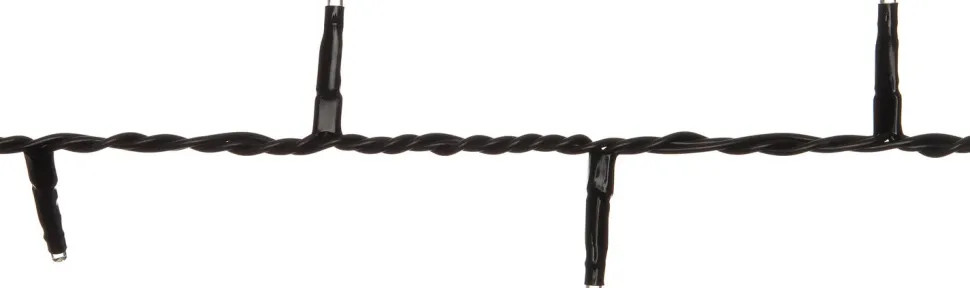 Lichterkette schwarz 7,5 m mit 100 LEDs warmweiß