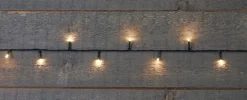 Lichterkette schwarz  7,5 m mit 100 LEDs warmweiß