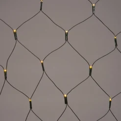 Lichternetz grün 300 x 300 cm mit 380 LEDs warmweiß