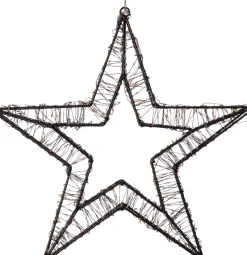 Lichtfigur Stern 3D schwarz mit 800 LEDs weiß D 36 H 3 cm