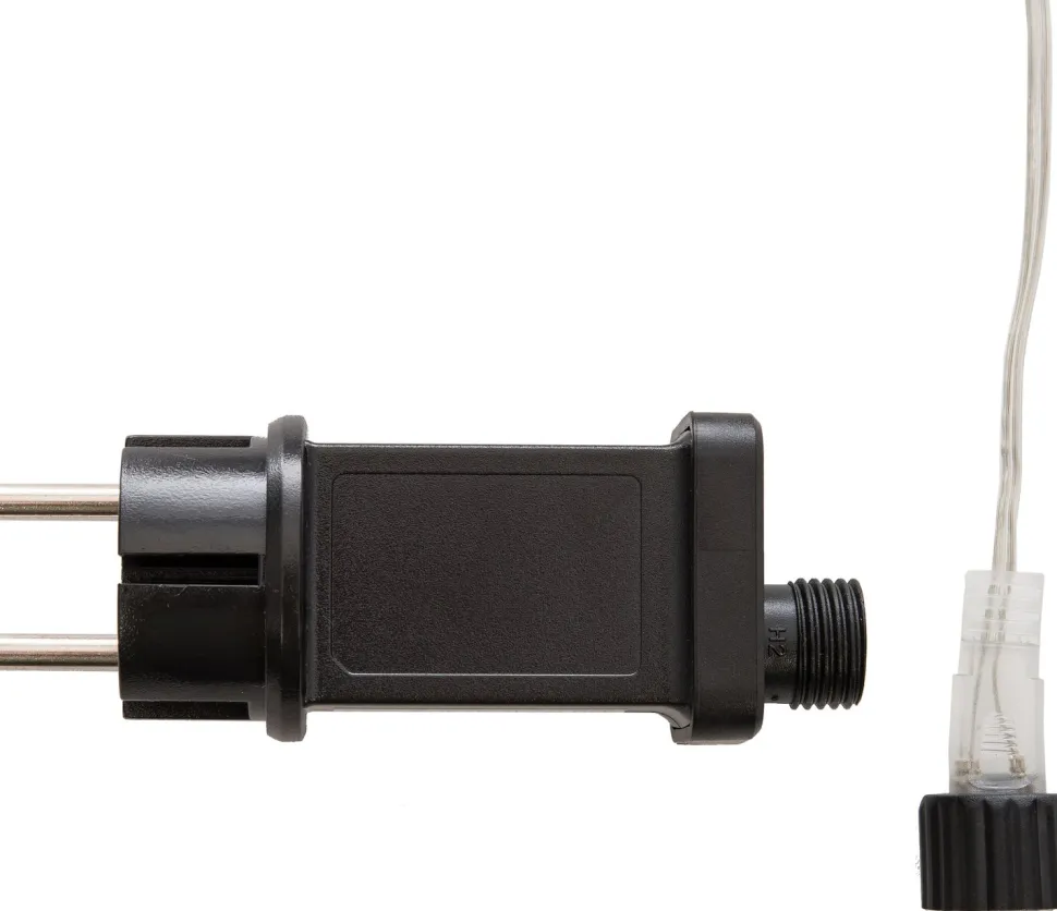 Lichtkaskade Jute LED 8 x 2 m klassisch warm