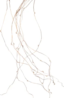 Lichtkaskade mit 100 LEDs gold Trafo 10 x 1 m