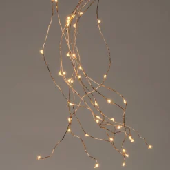 Lichtkaskade mit 100 LEDs gold Trafo 10 x 1 m