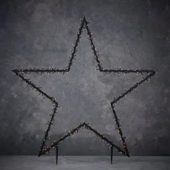 Luca Lighting Gartenstecker Stern beleuchtet 90 x 1 x 102 cm mit 225 LED LEDs warmweiß