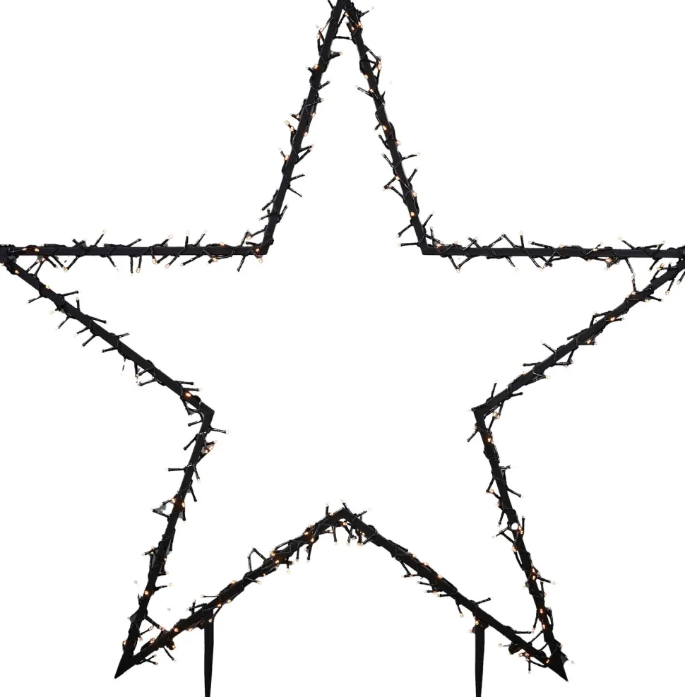 Luca Lighting Gartenstecker Stern beleuchtet 60 x 1 x 73 cm mit 150 LED LEDs warmweiß