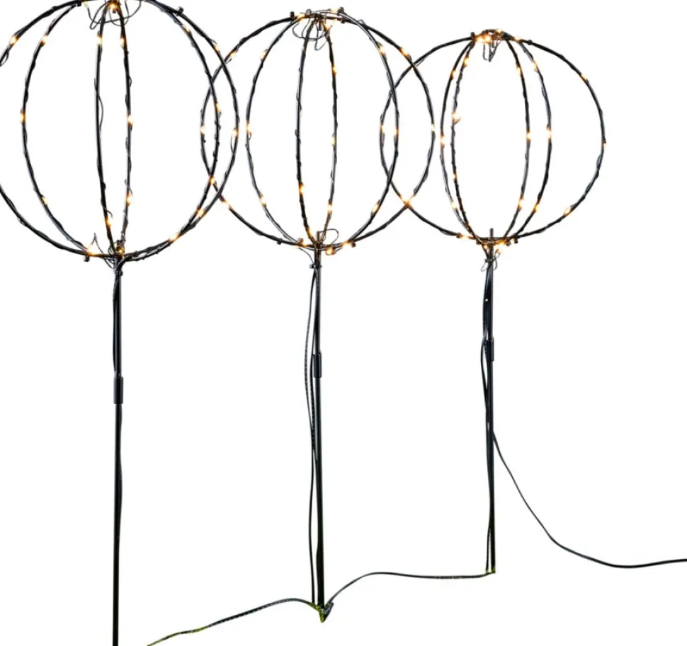 Luca Lighting Gartenstecker Lux mit Beleuchtung D 20 H 60 cm 3 St.