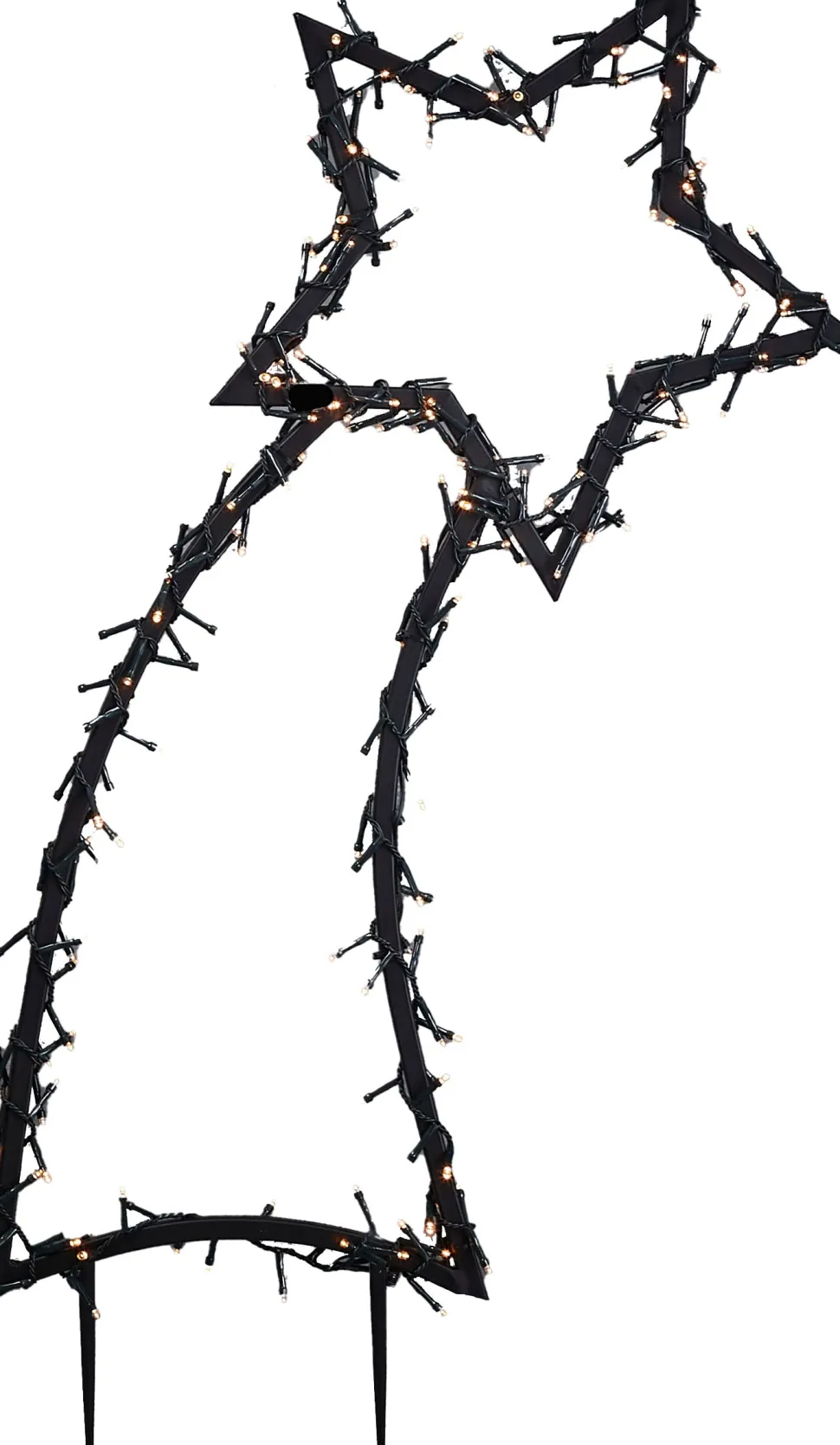 Luca Lighting Gartenstecker Stern beleuchtet 35 x 1 x 77 cm mit 175 LED LEDs warmweiß