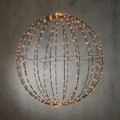 Luca Lighting Hängelampe Kugel mit 400 LEDs warmweiß D 60 cm