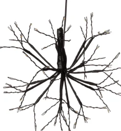 Luca Lighting Hängelampe Lichtkaskade Dandelion mit 63 LEDs weißes Licht D 30 H 21 cm