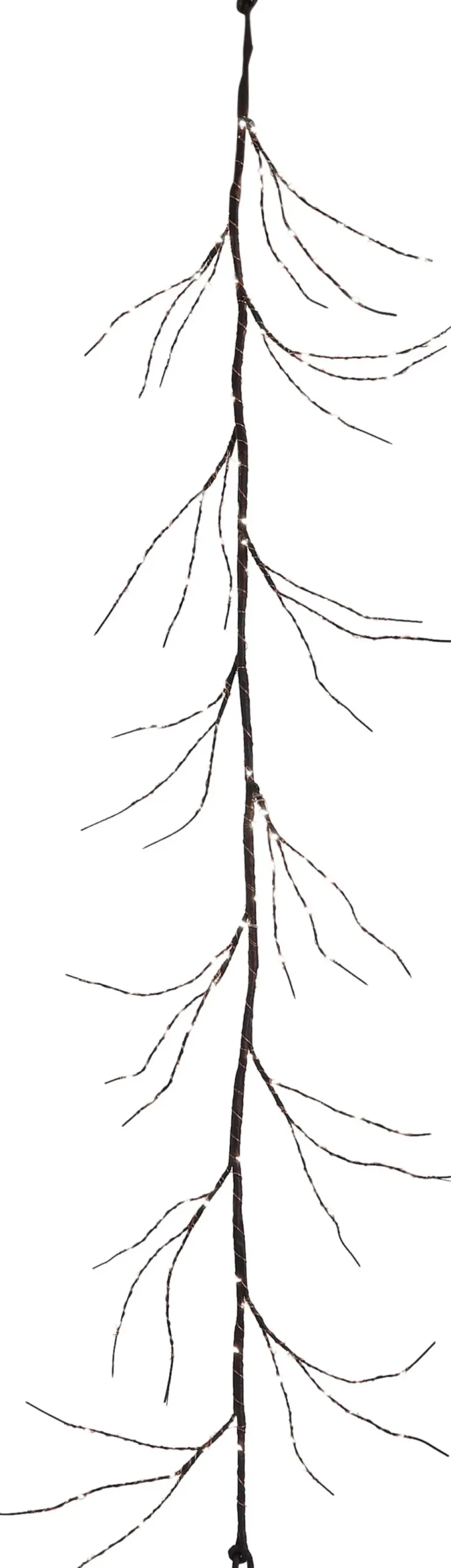 Luca Lighting Weihnachtsbeleuchtung Zweig 150 cm braun mit 180 LEDs weiß