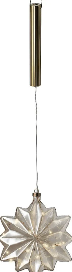 Lumineo Hängelampe Sofia Blume mit Beleuchtung D 19 H 8 cm