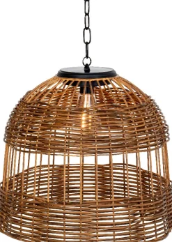 Lumineo LED Solarleuchte naturell D 36 H 32 cm