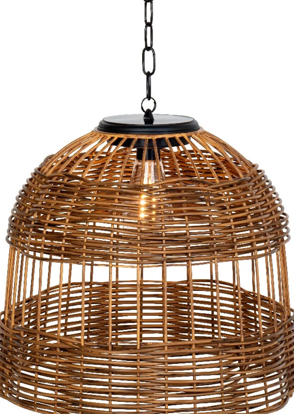 Lumineo LED Solarleuchte naturell D 36 H 32 cm