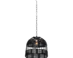 Lumineo LED Solarleuchte schwarz D 36 H 32 cm