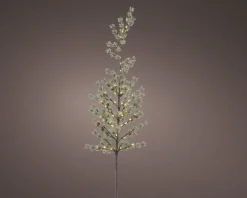 Lumineo LED Weihnachtszweig grün 26 Lämpchen warmweiß D 15 H 120 cm