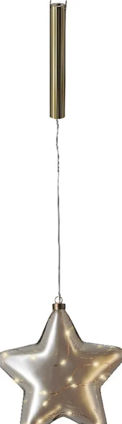 Lumineo Weihnachtsdeko Sofia Stern mit Beleuchtung D 20 H 6,5 cm