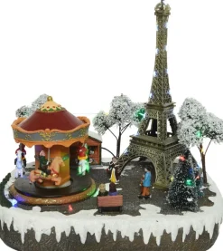 Lumineo Weihnachtsdorf Panorama Paris 29 x 24 x 30 cm