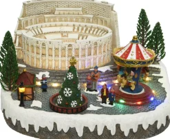 Lumineo Weihnachtsdorf Panorama Rom 31 x 29 x 18 cm