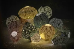 Lumiz Solarleuchte Paisley taupe D 40 H 27 cm