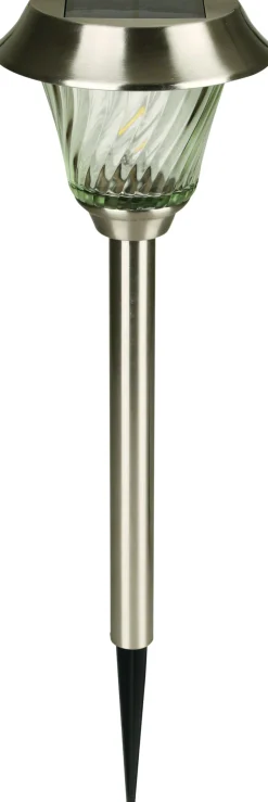 Luxform Lighting Solar Stehlampe outdoor Mizar RVS 18,1 x 18,1 x 45,8 cm