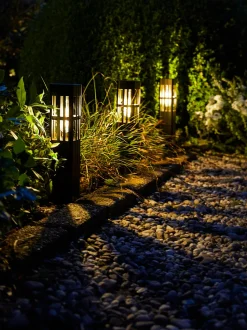 Luxform Lighting Solar-Leuchte Florida mit Erdspieß 7 x 7 x 49 cm