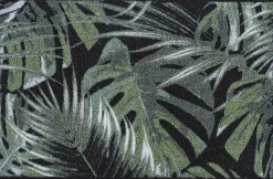 MD Entree Schmutzfangmatte Palm Leaves schwarz / grün 50 x 75 cm