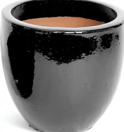 Mega Collections Blumentopf Debora schwarz D 31 H 25 cm