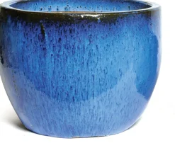 Mega Collections Blumentopf Debora blau D 38 H 32 cm