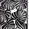 Mega Collections Outdoor-Wanddeko Monstera schwarz 37 x 1 x 48 cm