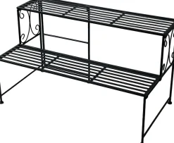 Mega Collections Pflanzenregal Luto schwarz 74 x 40 x 41 cm