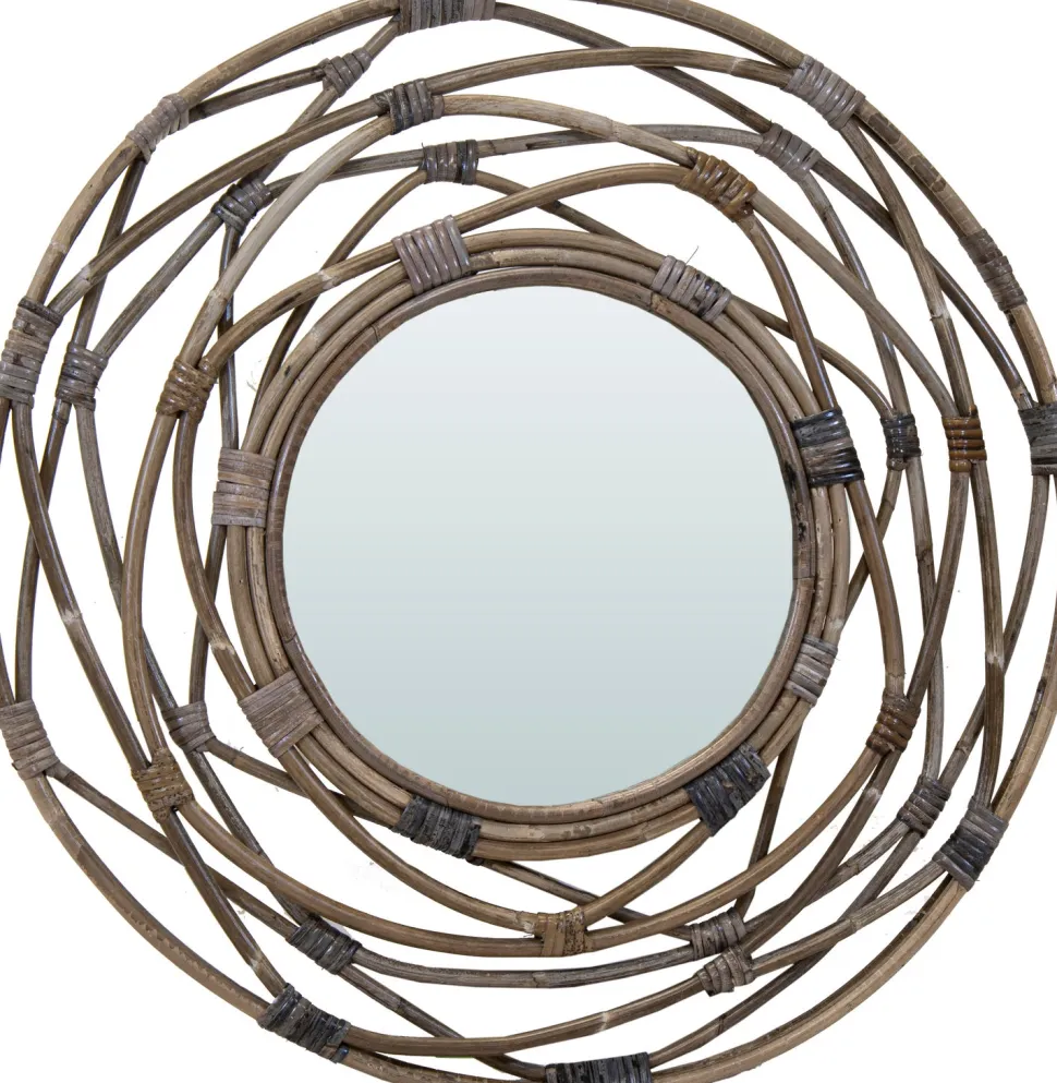 Mega Collections Spiegel Bantul naturell D 60 H 3 cm