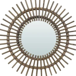 Mega Collections Spiegel Sonne Bantul naturell D 60 H 3 cm