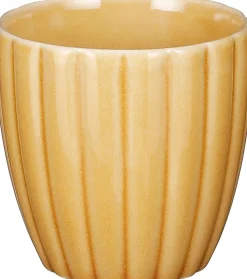 Mica Decorations Becher gelb Pesca D 8,5 H 8 cm