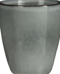 Mica Decorations Becher Tabo grau D 7,5 cm H 8,5 cm