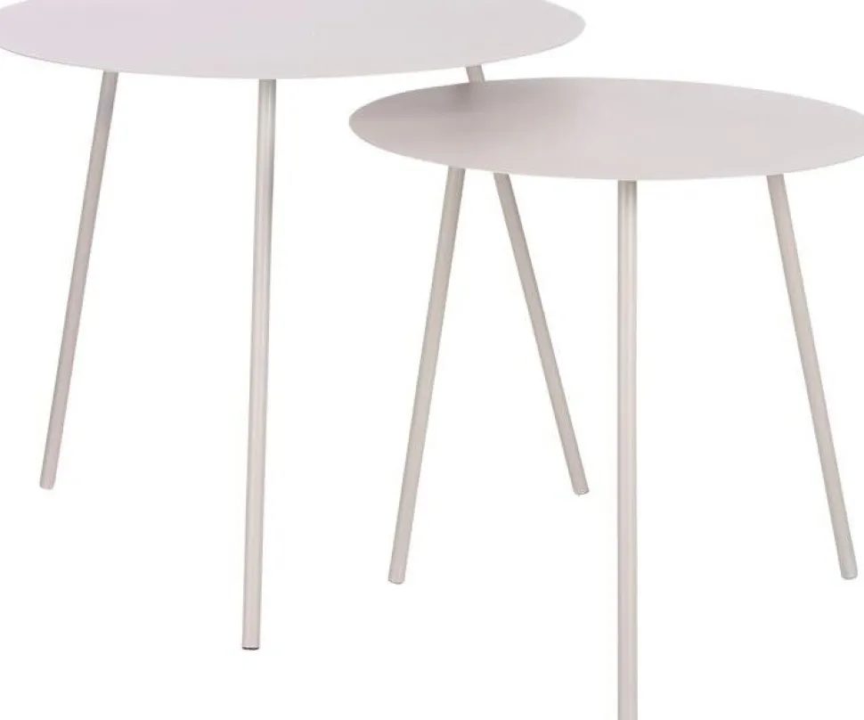 Mica Decorations Beistelltisch Pontus beige D 55 H 45 cm